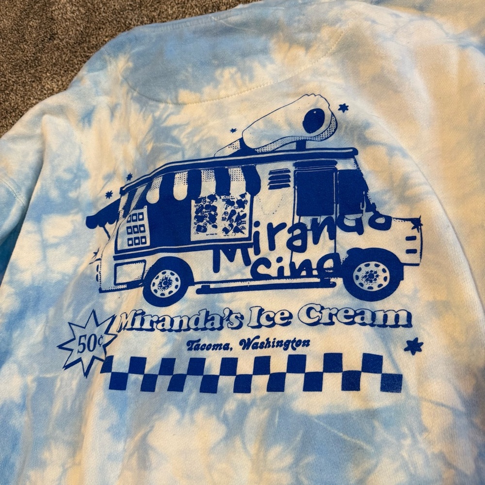Colleen Ballinger And Miranda Sings Ice Cream Tie Dye Hoodie View 5